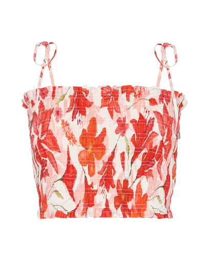 TOP LULÚ EM MOUSSELINE 100% ALGODÃO ESTAMPADO
