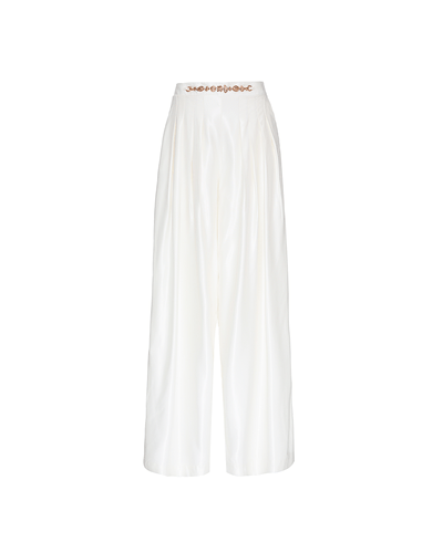 CALÇA PANTALONA BELINDA EM TAFETÁ