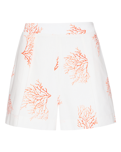 SHORT MALENA EM ALGODÃO E LINHO ESTAMPADO