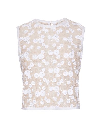 BLUSA CELINA EM PAETE BORDADO